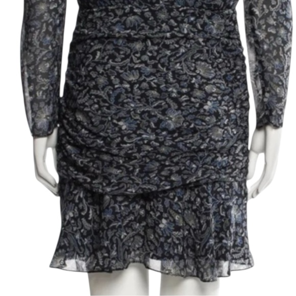 VERONICA BEARD Rosalia Silk Floral Dress in Black Multi Size 2 — IRRESISTIBLE!!! - Picture 7 of 12